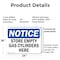 Signmission Store Empty Gas Cylinders Here, 24 in W x Rectangle, Plastic OS-2PACK-NS-P-1824-L-16628 - alternate 3